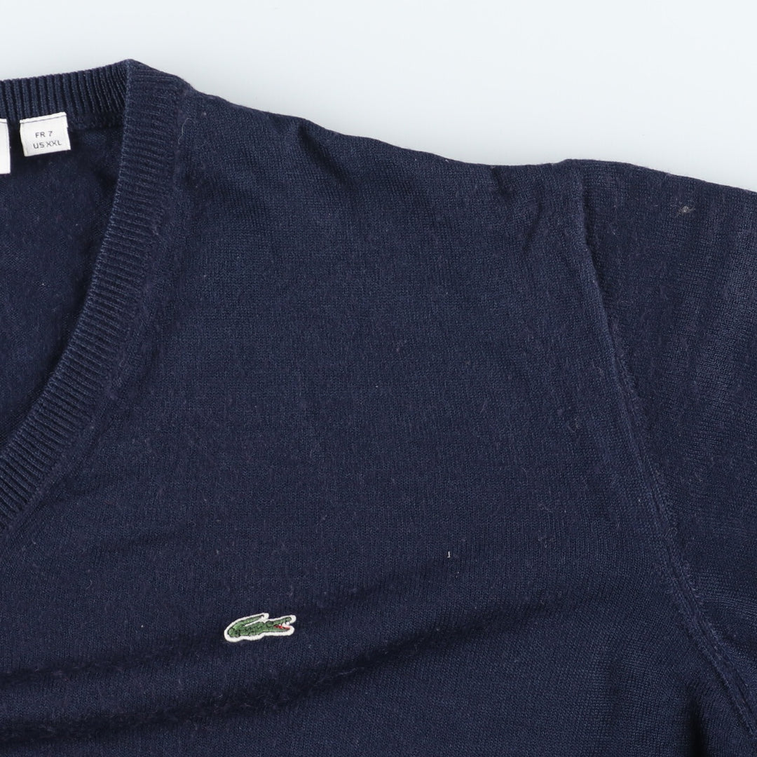 Lacoste LACOSTE V-neck acrylic knit sweater Men's XXL /eaa410814