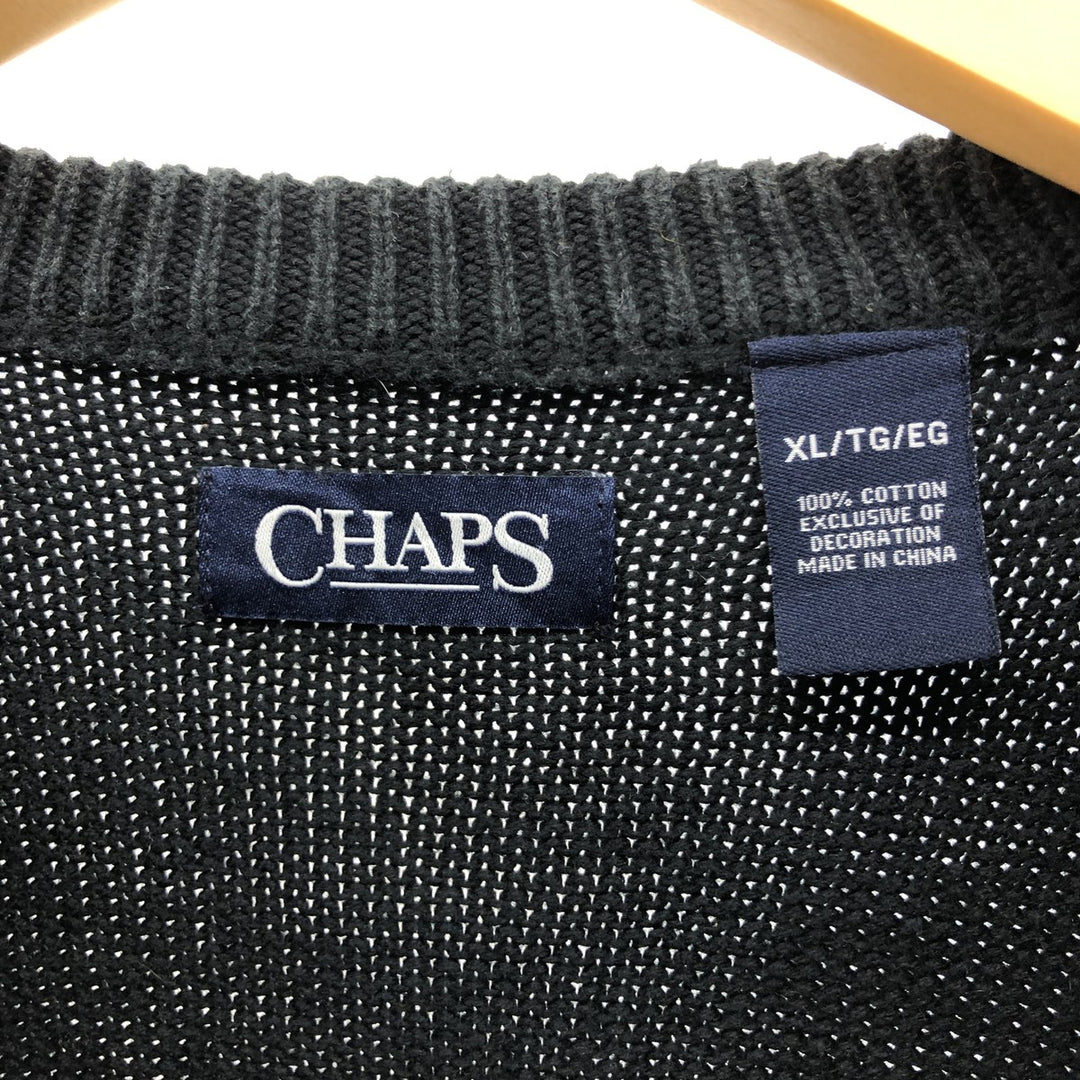 Chaps Cotton Knit Sweater Men's XL /eaa410816