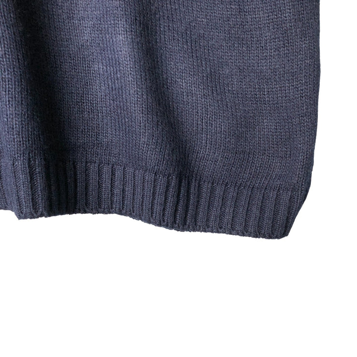 Vintage 90'S New Era Stars and Stripes Acrylic Knit Sweater, Made in USA, Men's XL acrylic navy blue type Vintage Second Hand