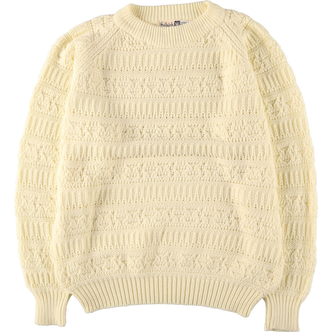 SELKIRK Acrylic Knit Sweater, Men's XL acrylic lemon yellow Vintage Second Hand