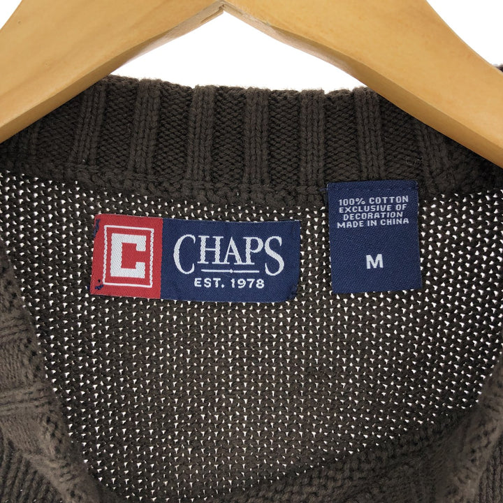 CHAPS Cotton Knit Sweater Men's M /eaa410971