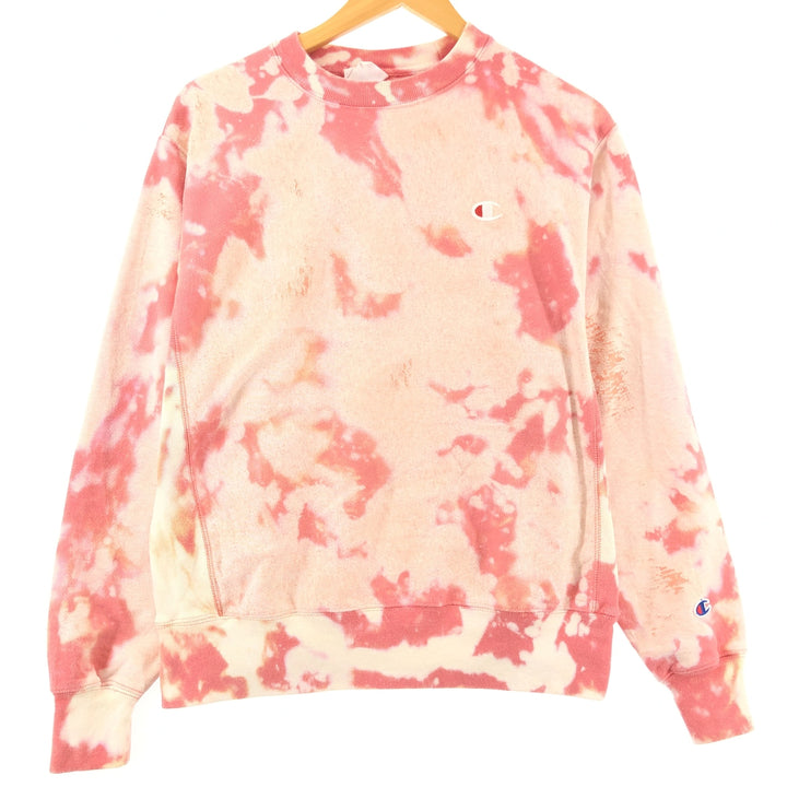 Champion Reverse Weave Replica Single Color Tag Tie-Dye Pattern Sweatshirt Trainer Men's M /eaa411009