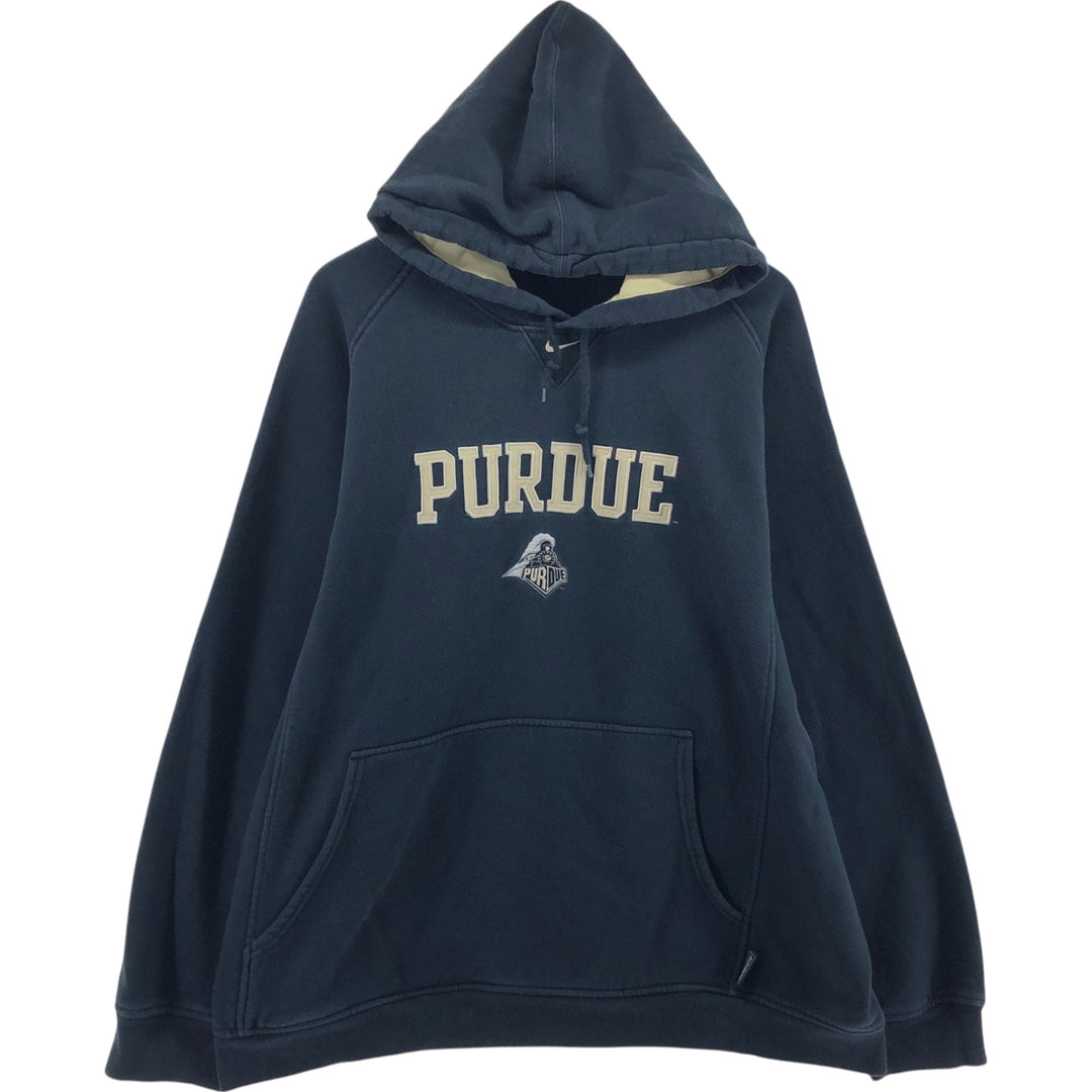 00'S Nike Team Purdue Purdue University College Sweatshirt Pullover Hoodie Men's XL / eaa411012