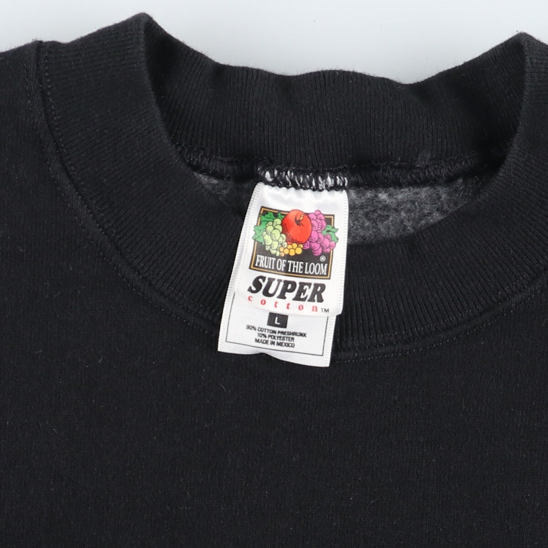 00'S Fruit of the Loom Super Cotton Sweatshirt, Men's L /eaa411031