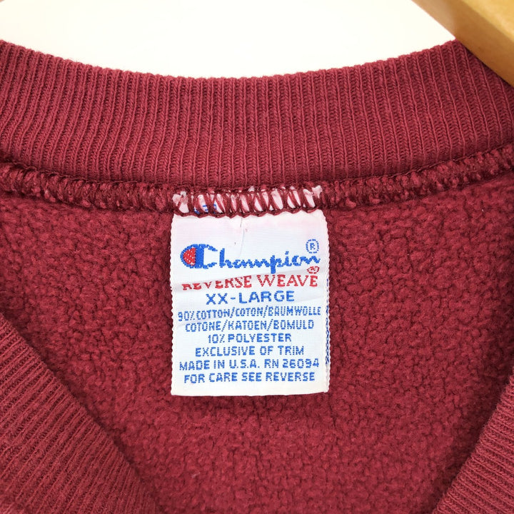 90'S Champion Reverse Weave Embroidered Tag One Point Logo Sweatshirt Trainer Made in USA Men's XXL Vintage /eaa411069