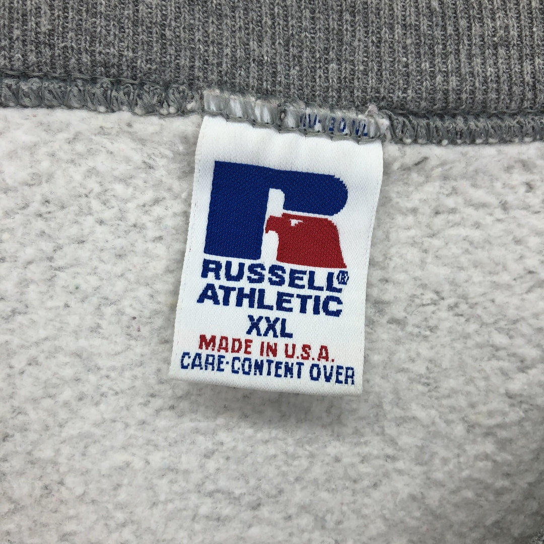 90'S Russell 3-row print college sweatshirt, made in USA, men's XXL, vintage /eaa411073