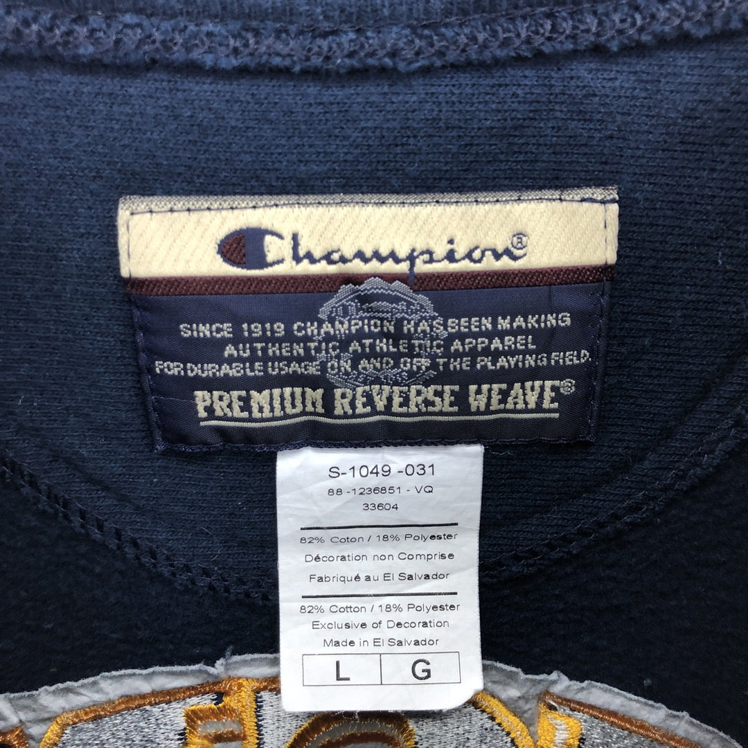 00'S Champion PREMIUM REVERSE WEAVE Premium Reverse Weave Back Embroidery Sweatshirt Trainer Men's L /eaa411075