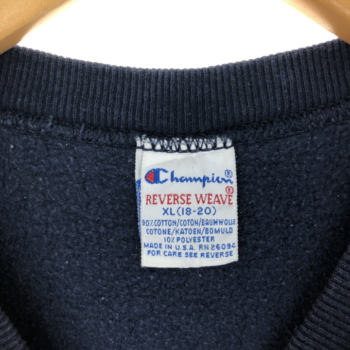 90'S Champion Reverse Weave One Point Logo Sweatshirt Trainer Made in USA Women's XL Vintage /eaa411165