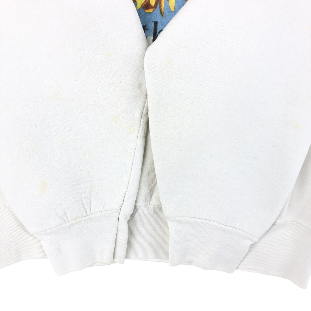 90'S Fruit of the Loom Floral Sunflower Pattern Print Sweatshirt Trainer Made in USA Women's M Vintage /eaa411171