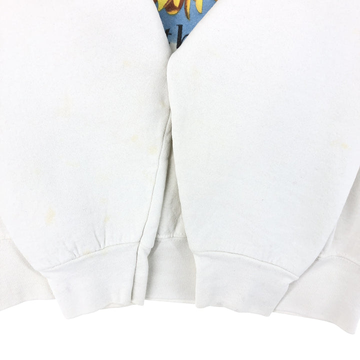 90'S Fruit of the Loom Floral Sunflower Pattern Print Sweatshirt Trainer Made in USA Women's M Vintage /eaa411171