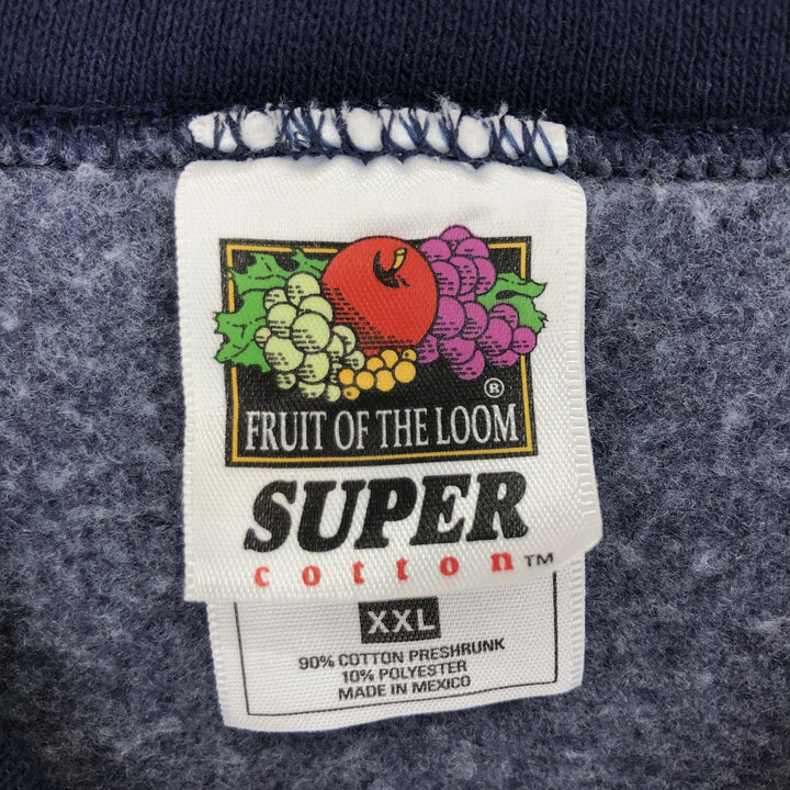 00'S Fruit of the Loom back print printed sweatshirt, trainer, men's XXL /eaa411246