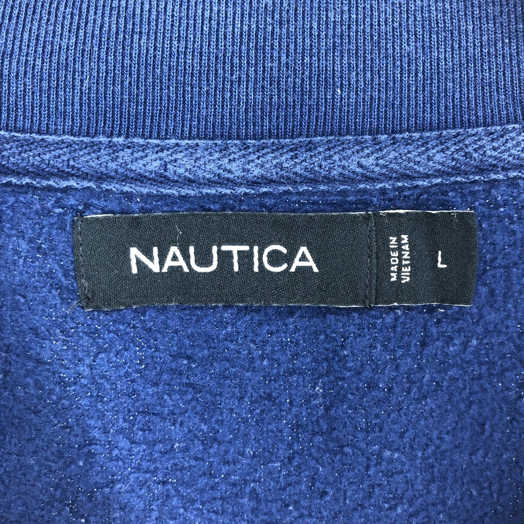 NAUTICA Half-Zip Sweatshirt, Trainer, Men's, L /eaa411289