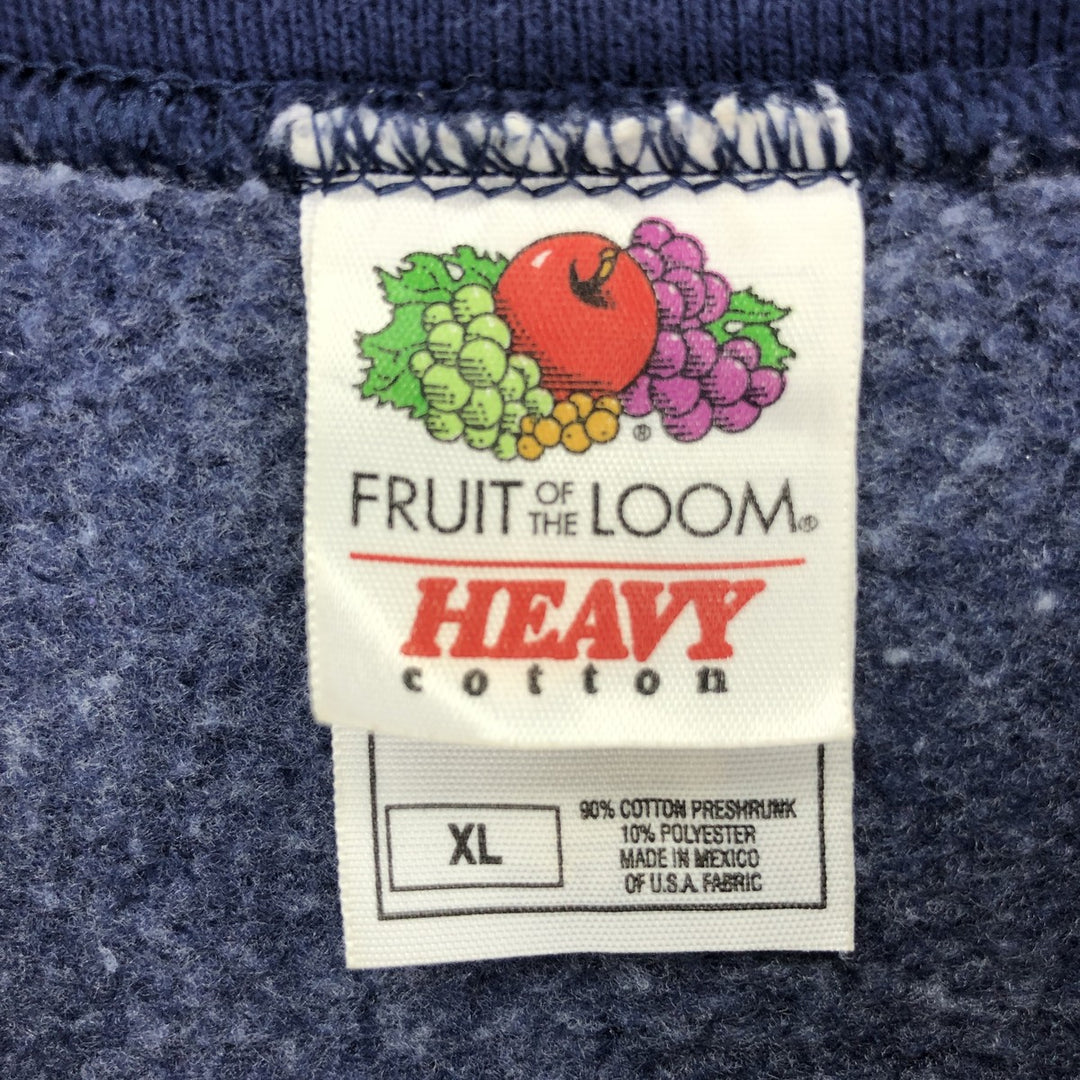 00'S Fruit of the Loom College Sweatshirt, Men's XL /eaa411313