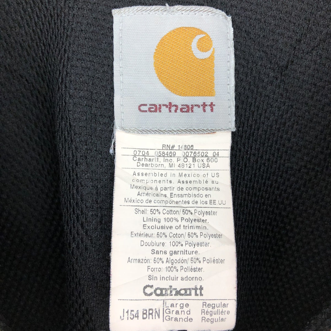 00'S Carhartt Thermal Liner Plain Blank Sweatshirt Trainer Men's L /eaa411404