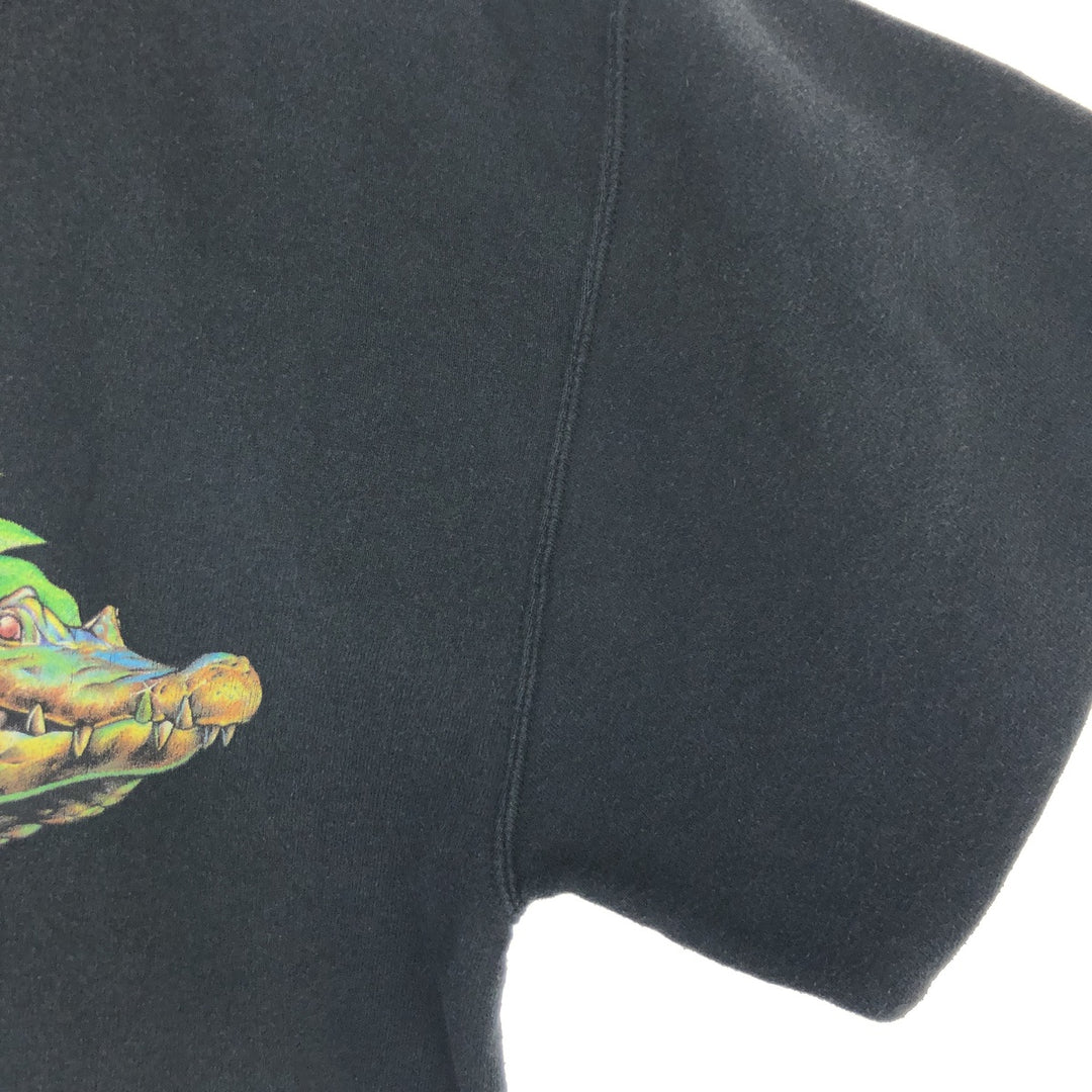 RAINFOREST CAFE Rainforest Cafe Animal Pattern Advertising Sweatshirt Trainer Made in USA Men's L /eaa411527