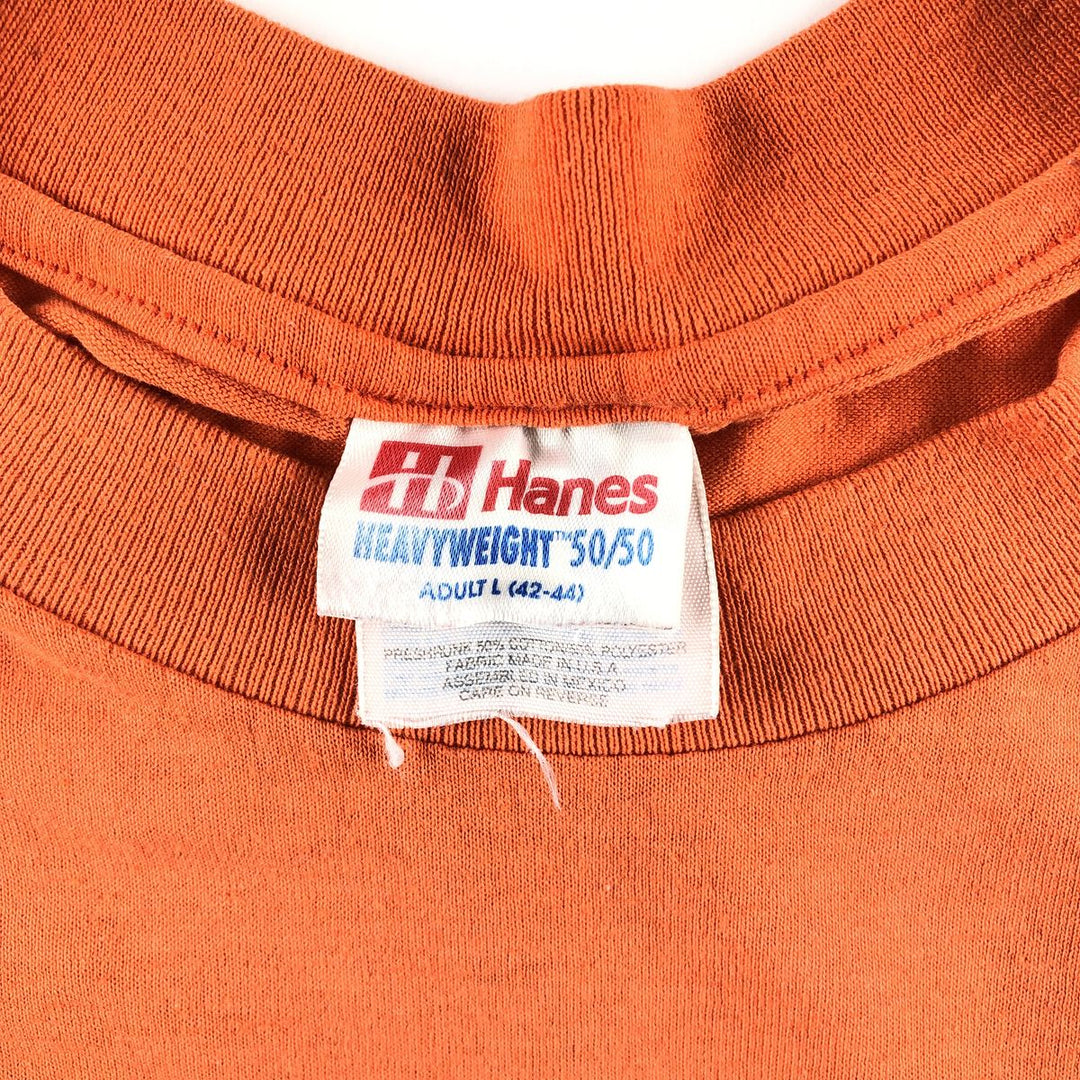 90'S Hanes Heavyweight 50/50 Printed T-shirt Made in USA Men's L Vintage /eaa411533