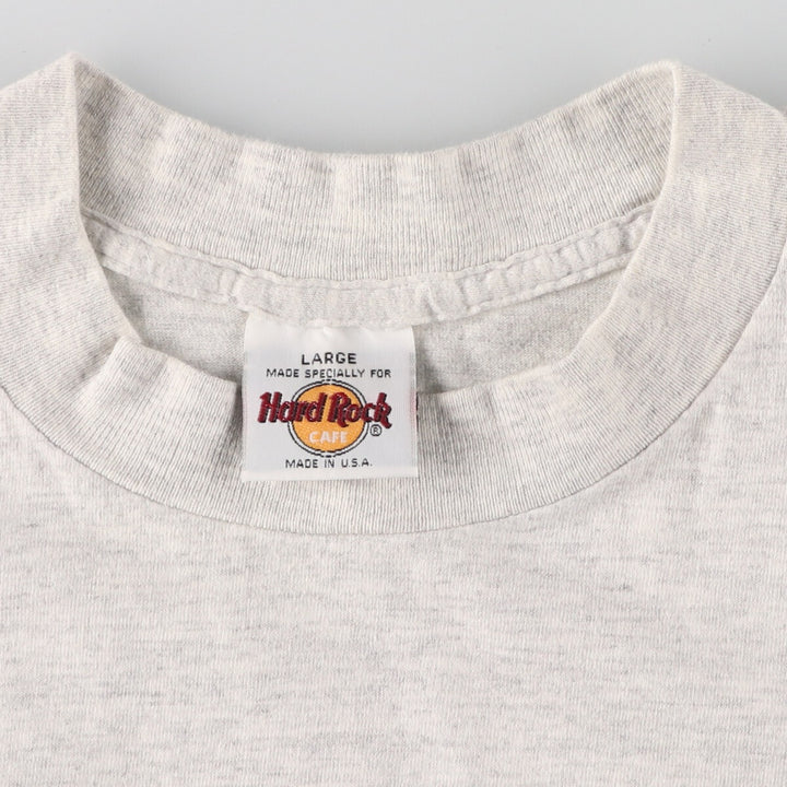 HARD ROCK CAFE Hard Rock Cafe Back Print Advertising T-Shirt Made in USA Men's L /eaa411534