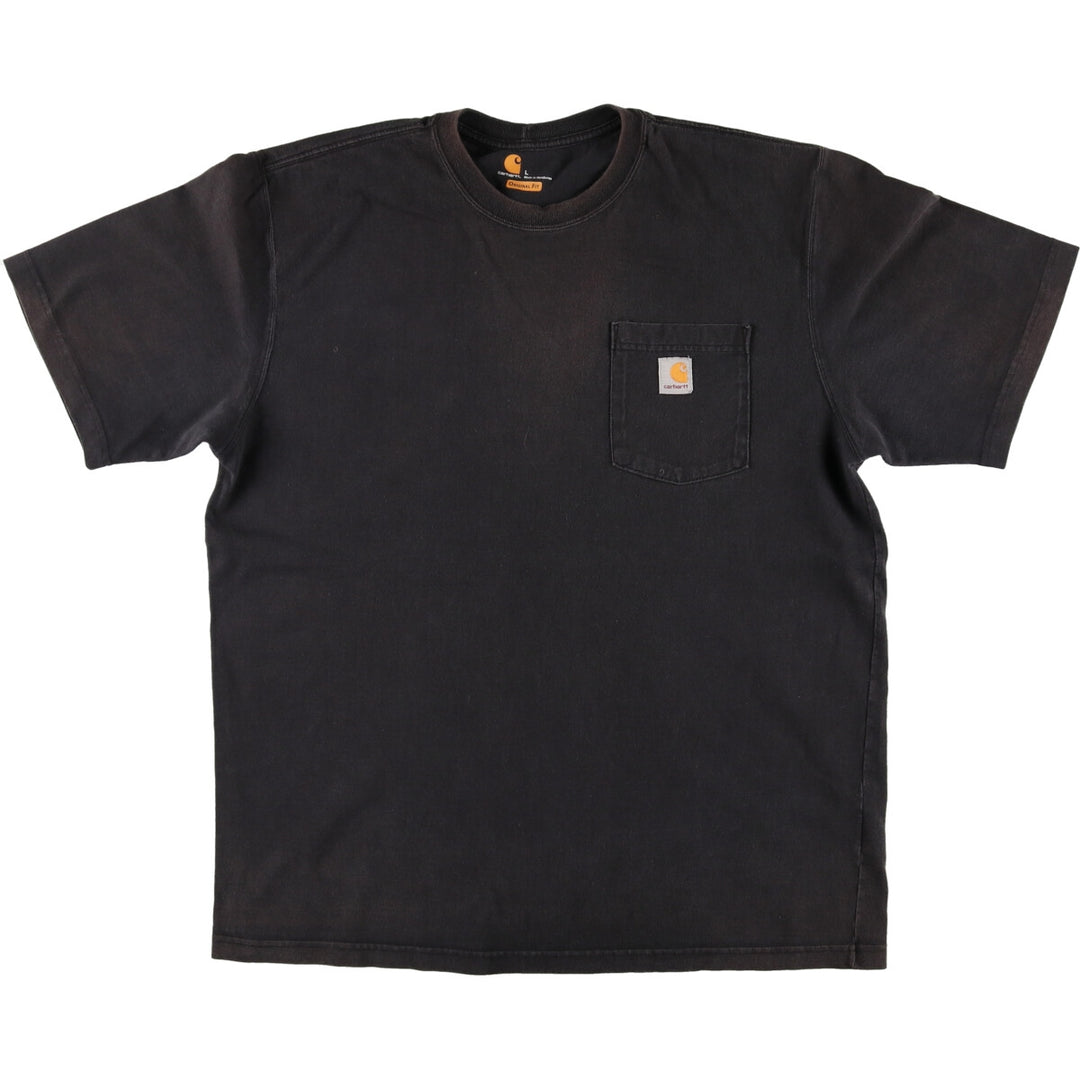 Carhartt ORIGINAL FIT short sleeve one point logo pocket T-shirt Men's L /eaa411564