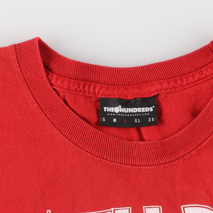 THE HUNDREDS x DEATH ROW RECORDS Rap T-shirt, Men's L cotton red type Vintage Second Hand