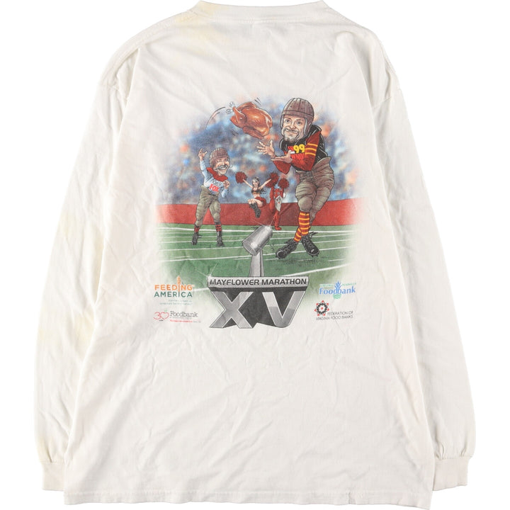 Delta DELTA Back Print Long T-Shirt Long T Men's XL /eaa411581