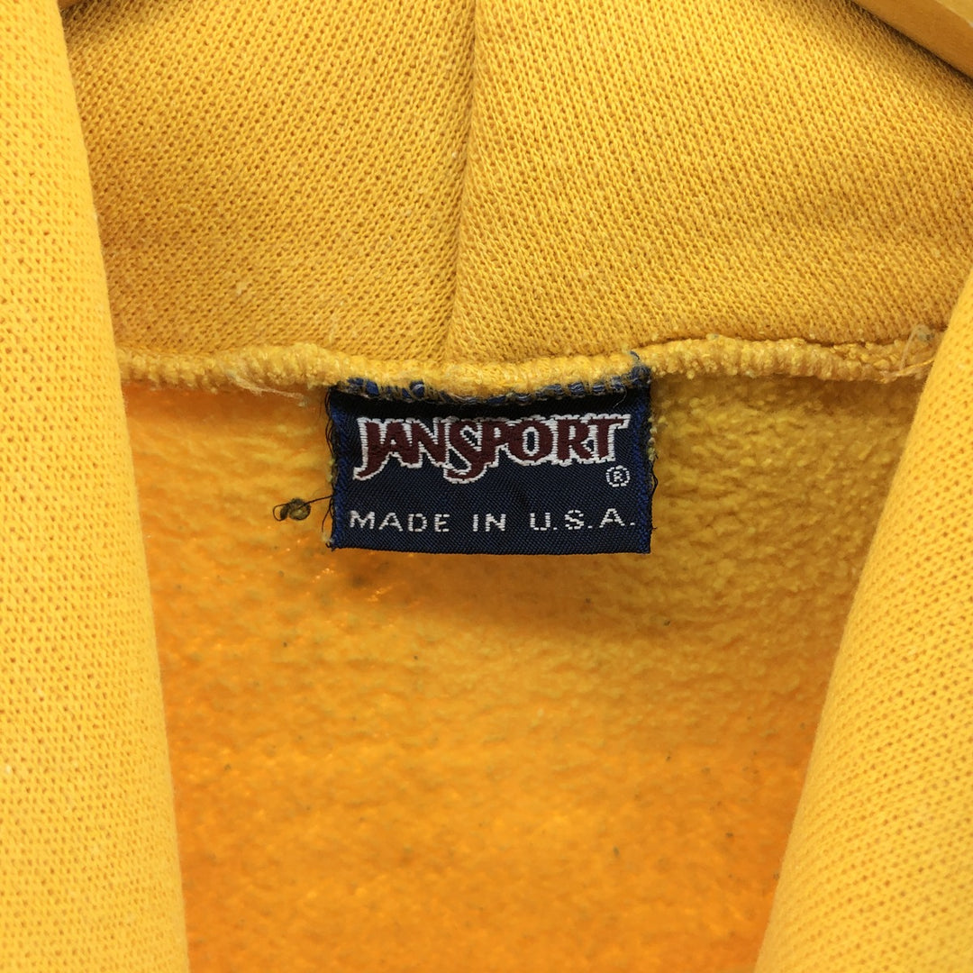 90'S Jansport College Sweatshirt Pullover Hoodie Made in USA Men's L Size Vintage /eaa411691