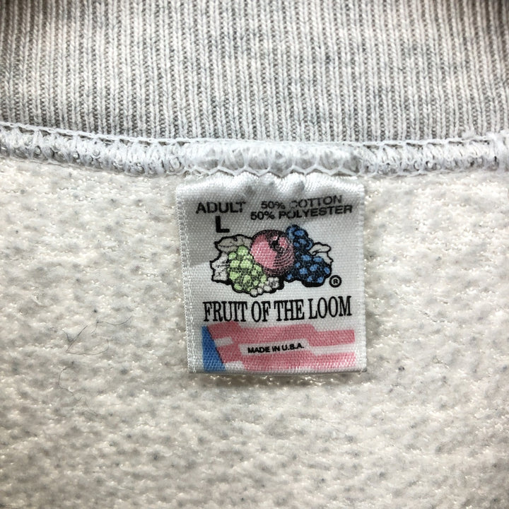 90'S Fruit of the Loom Dog Print Animal Sweatshirt Trainer Made in USA Men's L Size Vintage /eaa411704