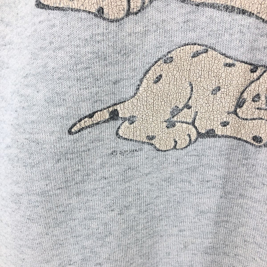 90'S Fruit of the Loom Dog Print Animal Sweatshirt Trainer Made in USA Men's L Size Vintage /eaa411704