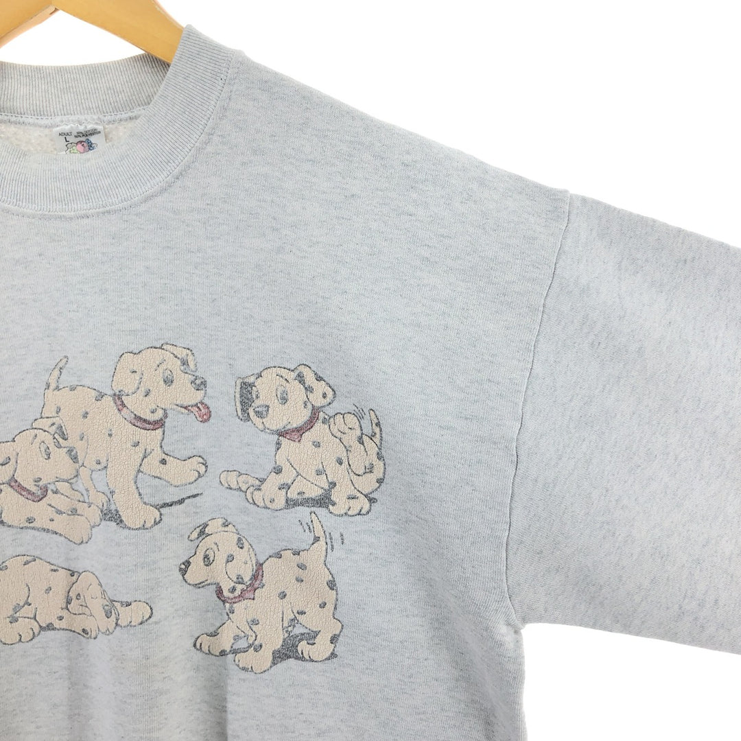 90'S Fruit of the Loom Dog Print Animal Sweatshirt Trainer Made in USA Men's L Size Vintage /eaa411704