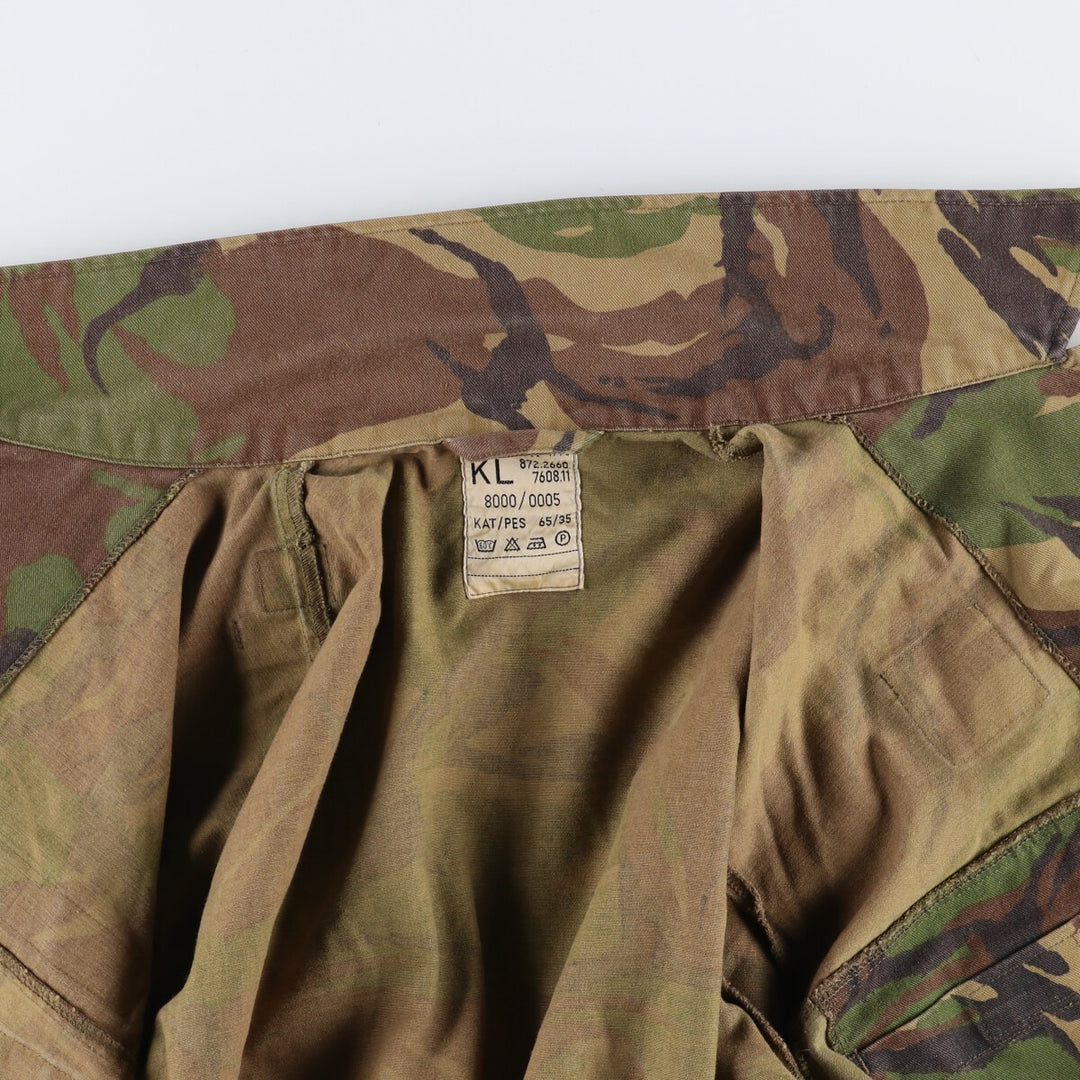 90'S Dutch military genuine camouflage pattern military field jacket 8000/0005 men's XL equivalent vintage /eaa411735