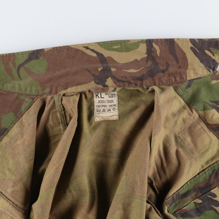 90'S Dutch military genuine camouflage pattern military field jacket 8000/0005 men's XL equivalent vintage /eaa411735