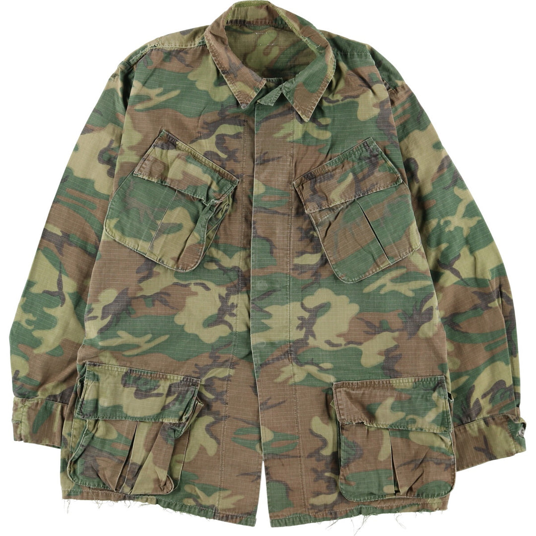 US Military Jungle Fatigue 5th Camouflage Pattern Military Combat Jacket Made in USA Men's M Size Vintage /eaa411739