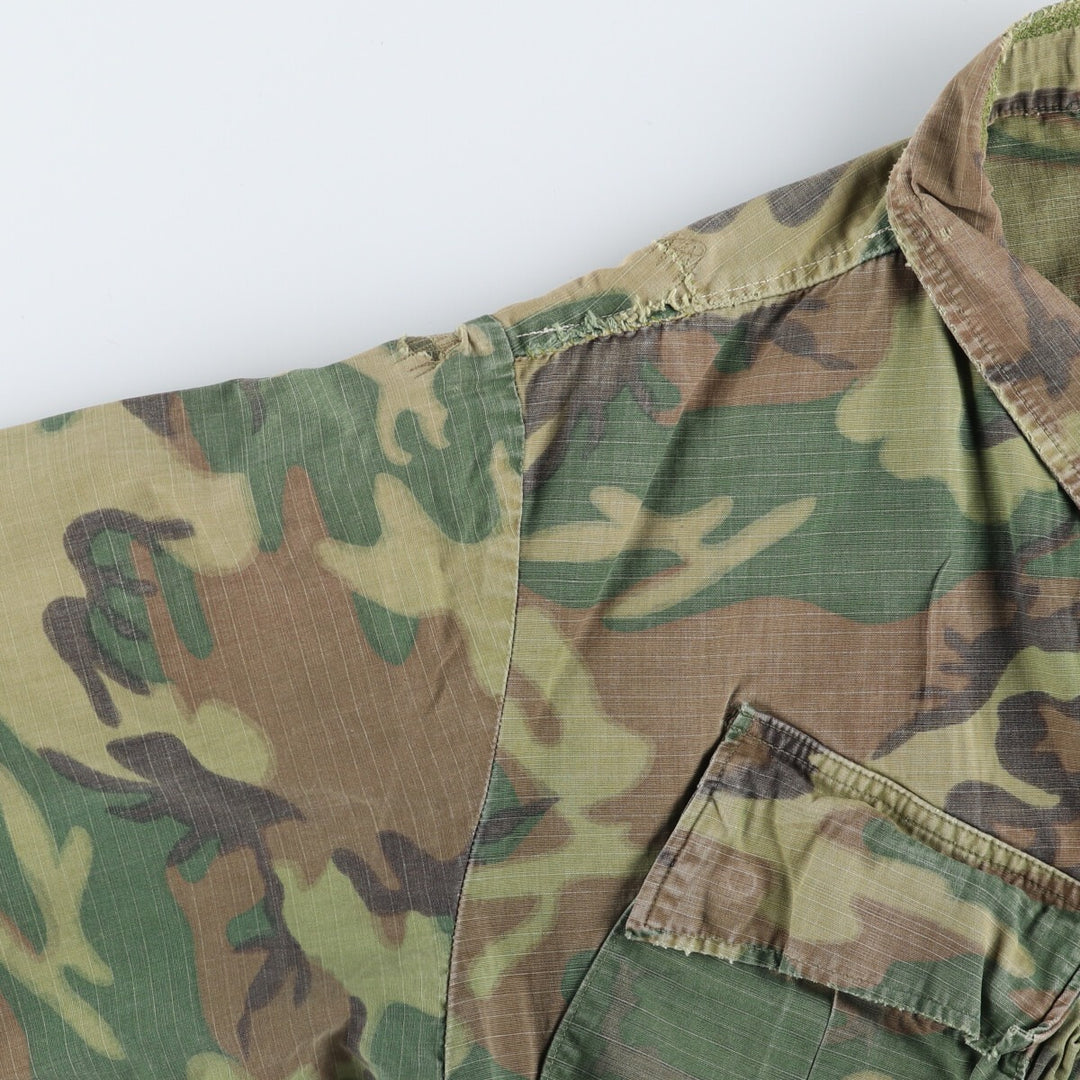 US Military Jungle Fatigue 5th Camouflage Pattern Military Combat Jacket Made in USA Men's M Size Vintage /eaa411739