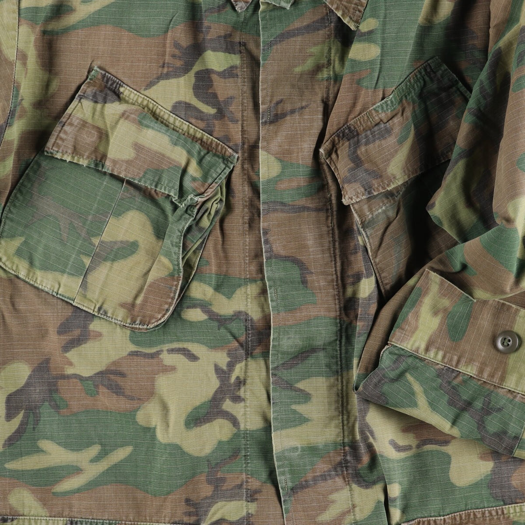 US Military Jungle Fatigue 5th Camouflage Pattern Military Combat Jacket Made in USA Men's M Size Vintage /eaa411739