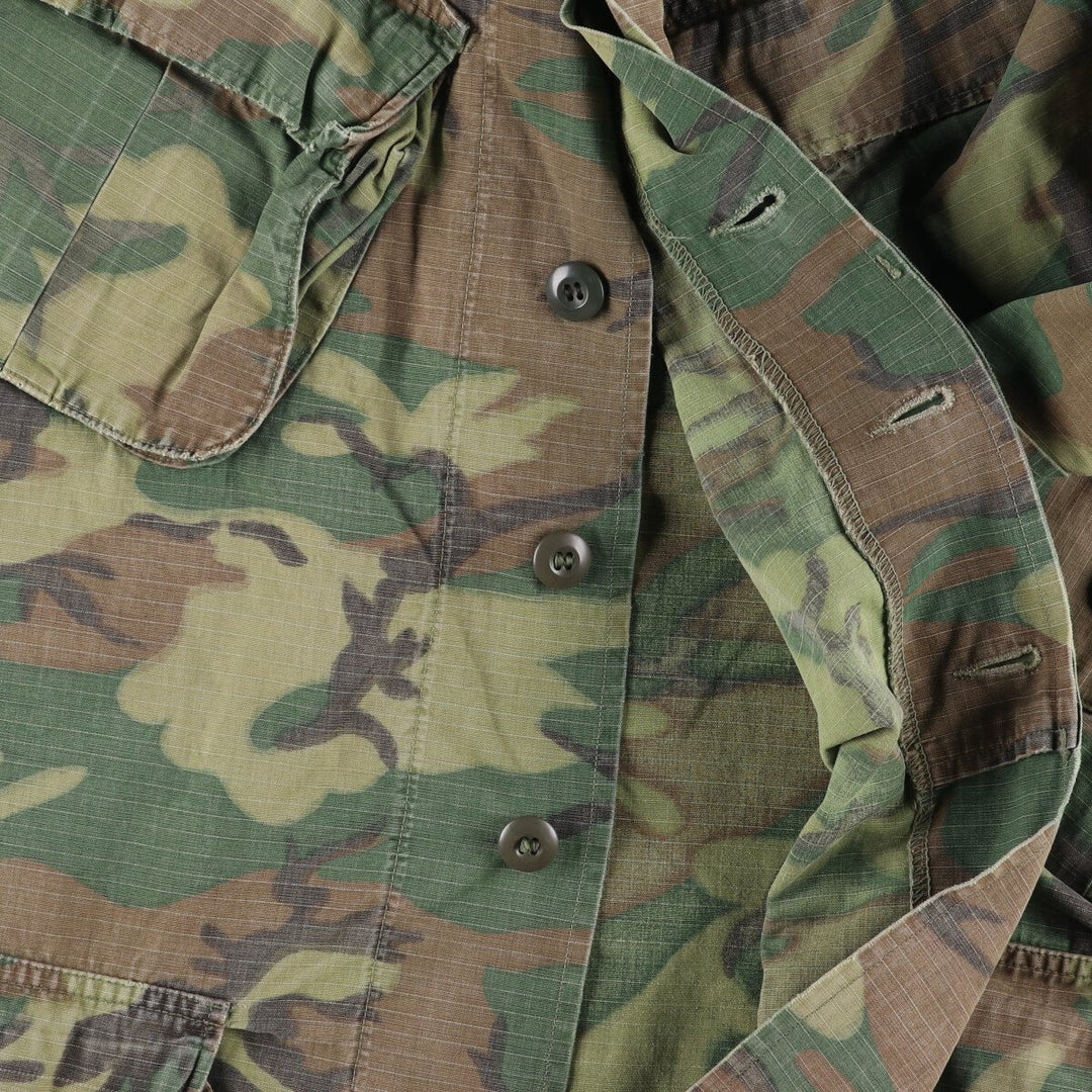 US Military Jungle Fatigue 5th Camouflage Pattern Military Combat Jacket Made in USA Men's M Size Vintage /eaa411739