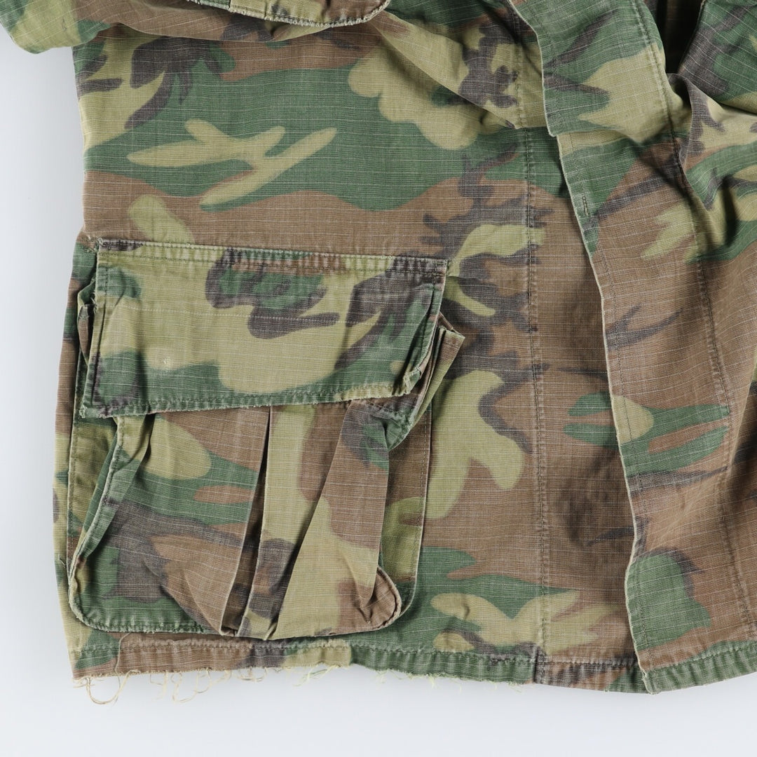 US Military Jungle Fatigue 5th Camouflage Pattern Military Combat Jacket Made in USA Men's M Size Vintage /eaa411739