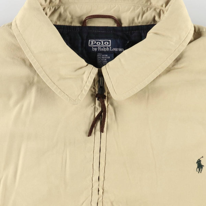 Ralph Lauren POLO by Ralph Lauren padded swing top sports jacket, men's size XXL cotton Beige type Vintage Second Hand