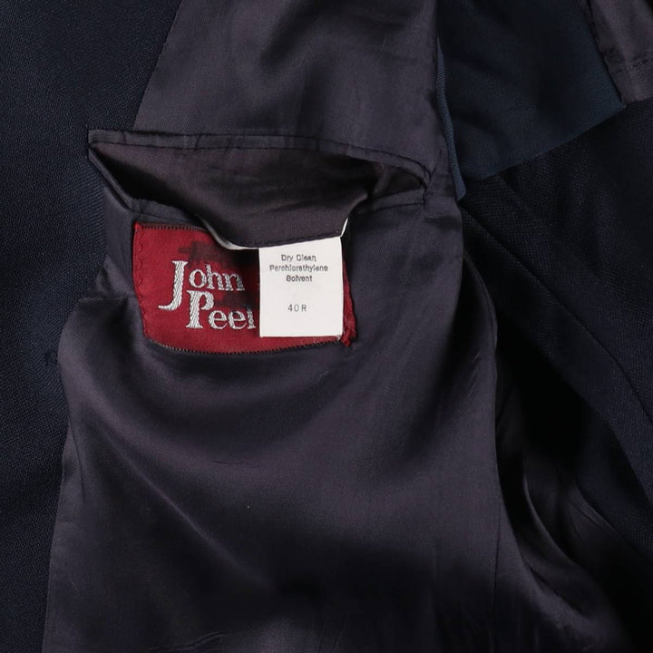 John Peel Navy blazer, tailored jacket, made in USA, men's size M /eaa411745
