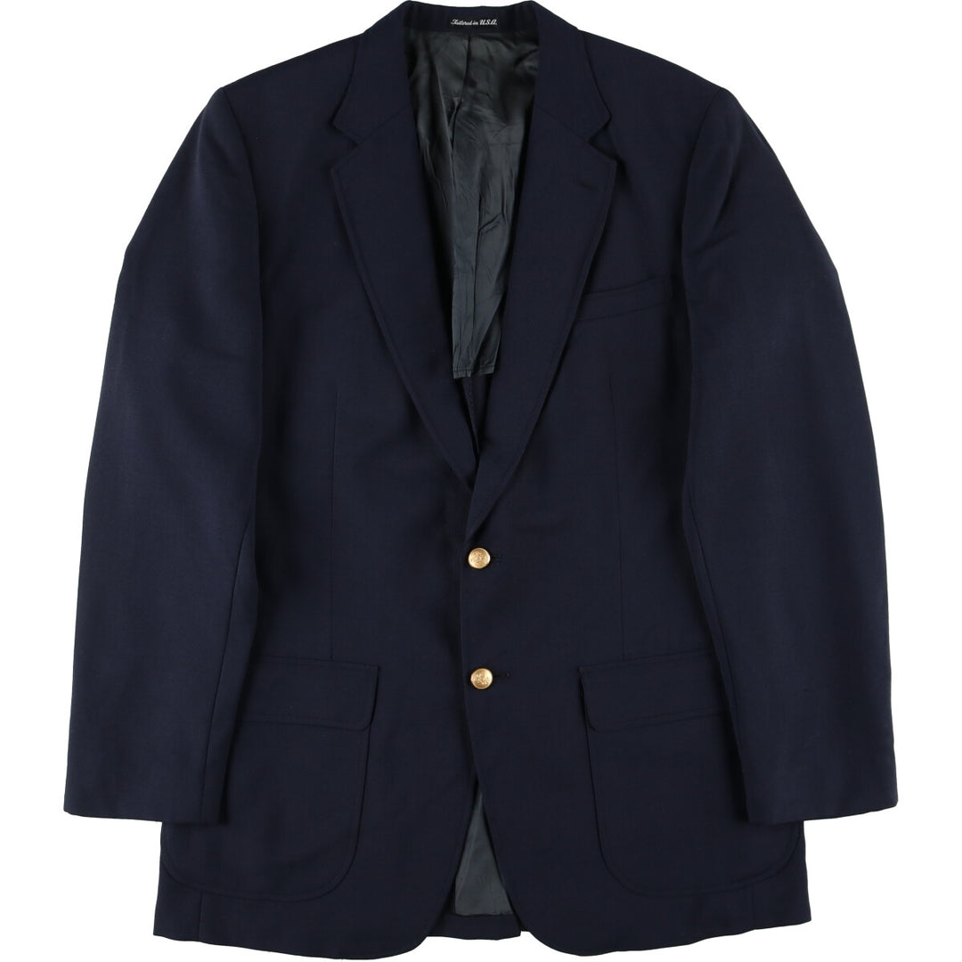 Stafford Navy Blazer Tailored Jacket Made in USA Men's Size L /eaa411746