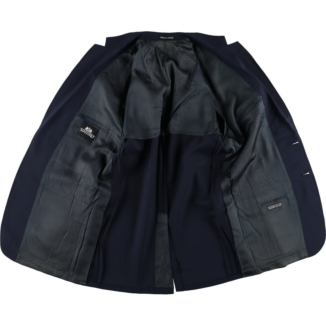 Stafford Navy Blazer Tailored Jacket Made in USA Men's Size L /eaa411746