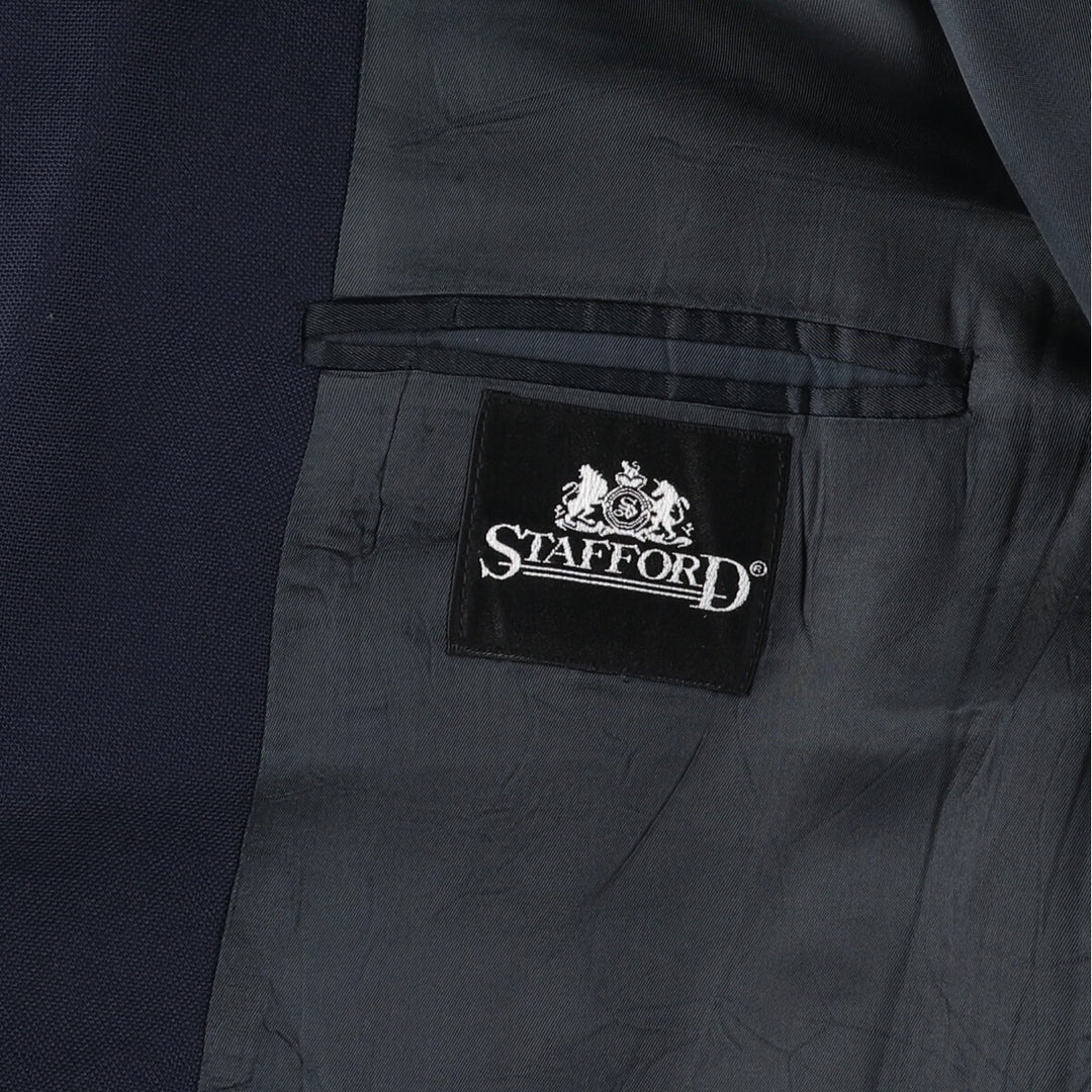 Stafford Navy Blazer Tailored Jacket Made in USA Men's Size L /eaa411746