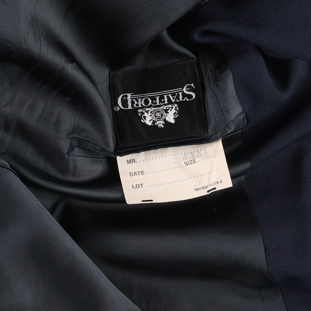 Stafford Navy Blazer Tailored Jacket Made in USA Men's Size L /eaa411746