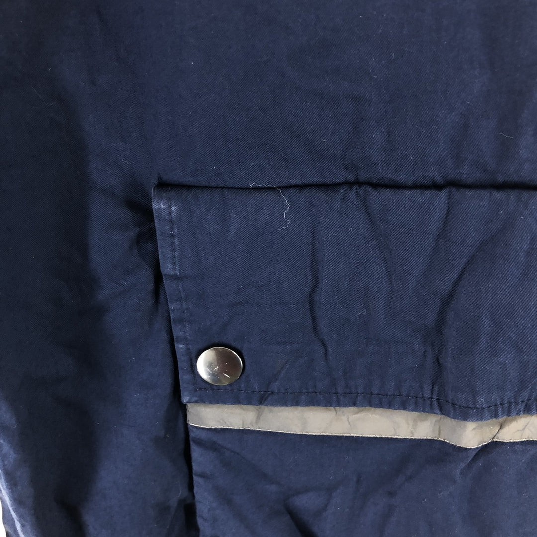 2000'S Nike Half-Zip Cotton Pullover Hoodie, Men's XL cotton Navy blue Vintage Second Hand