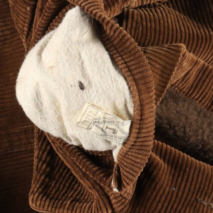 Vintage 1970'S McGREGOR corduroy jacket, made in the USA, size M, men's unclear brown type Vintage Second Hand