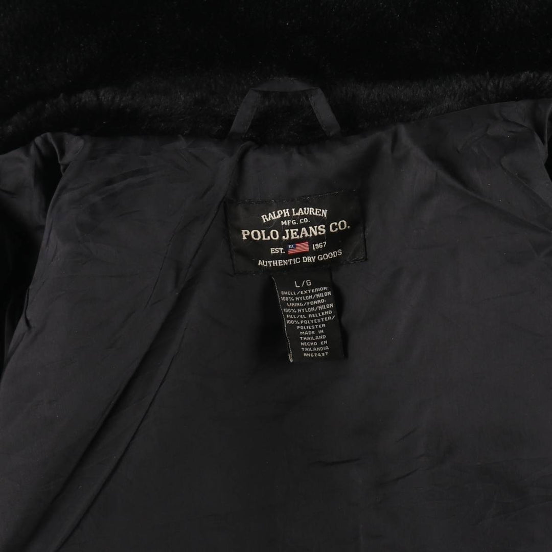 00'S civilian product Ralph Lauren POLO JEANS COMPANY military flight jacket women's size L / eaa411776