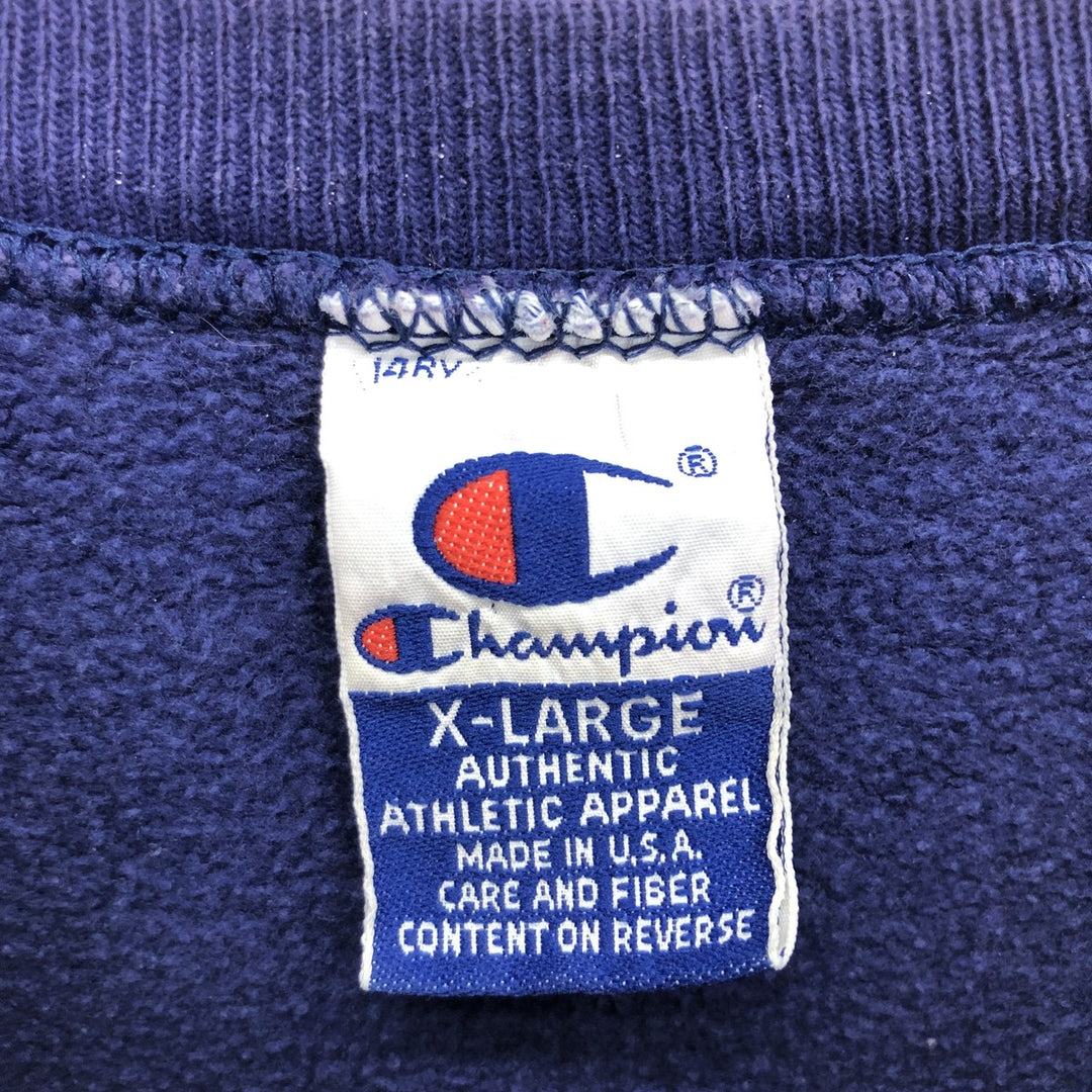 90'S Champion Authentic Athletic Apparel Logo Sweatshirt Trainer Made in USA Men's XL Vintage /eaa411990