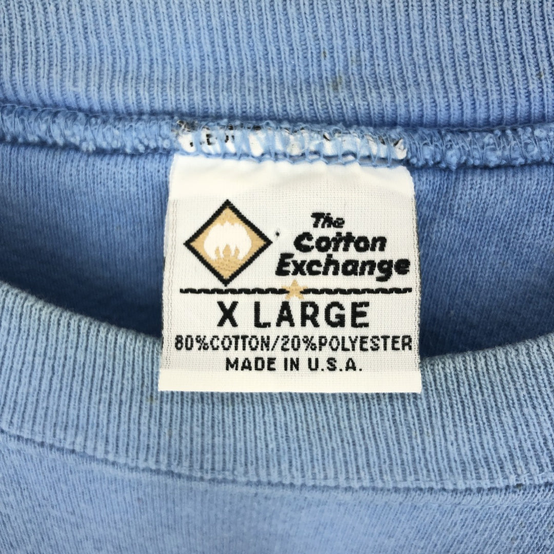 90'S The Cotton Exchange College Sweatshirt, Made in USA, Men's XL, Vintage /eaa411992