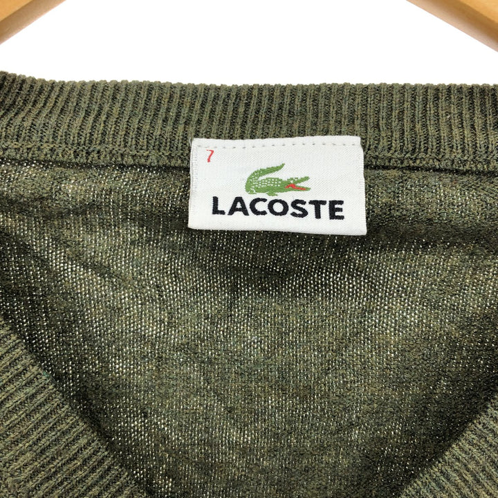 Lacoste V-neck wool knit sweater, men's XL /eaa412149