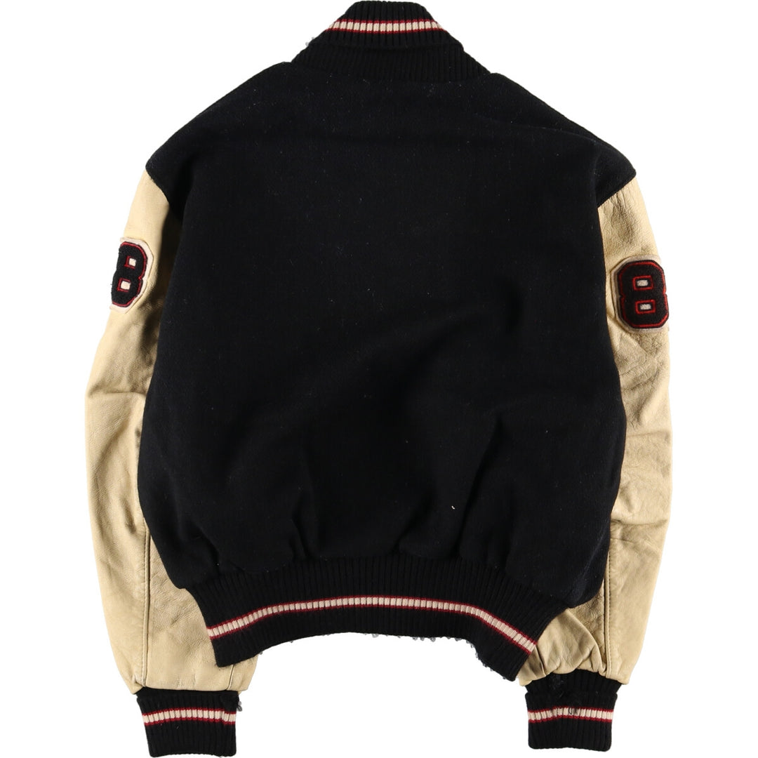 80'S Leather Sleeve Wool Stadium Jacket Award Jacket Varsity Jacket L Vintage /eaa412199