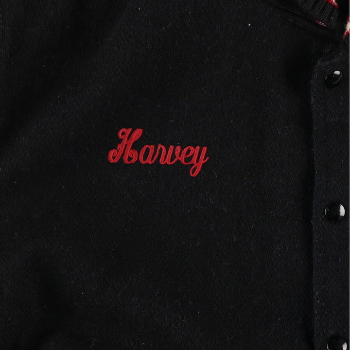 80'S Leather Sleeve Wool Stadium Jacket Award Jacket Varsity Jacket L Vintage /eaa412199