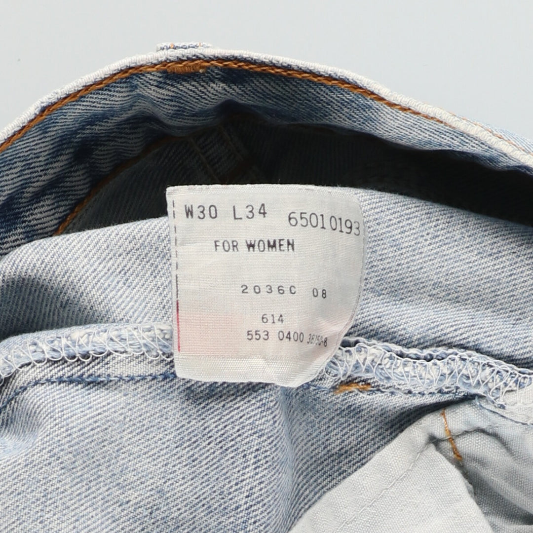 00'S Levi's 6501-0193 Straight Denim Pants Made in USA Women's L (w30) /eaa412466